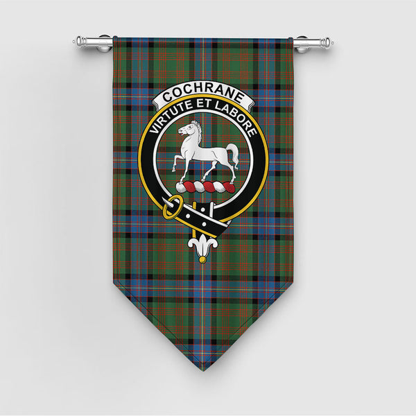Cochrane (Cochran) Ancient Clan Badge Tartan Gonfalon