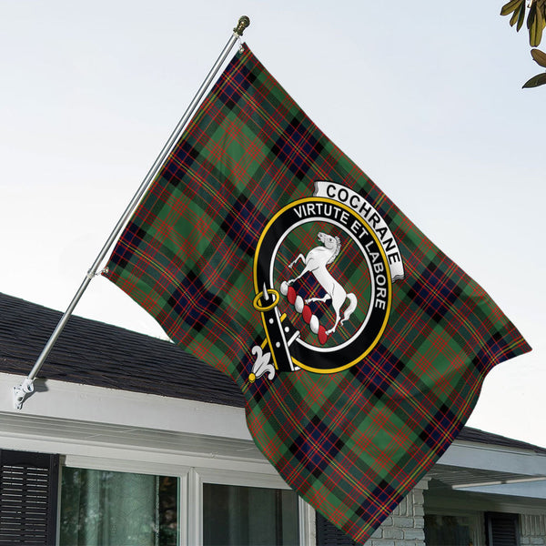 Cochrane (Cochran) Modern Clan Badge Tartan House Flag