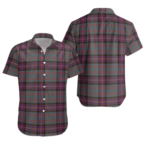 Cochrane (Cochran) Weathered Clan Badge Tartan Short Sleeve Shirt