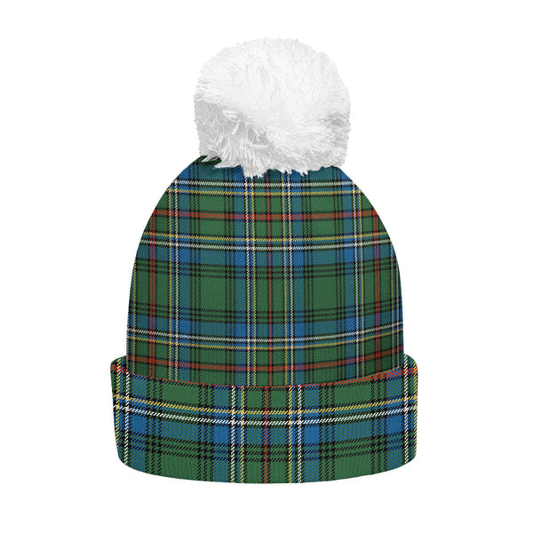 Cockburn (Coburn) Ancient Clan Badge Tartan Bobble Beanie Hat