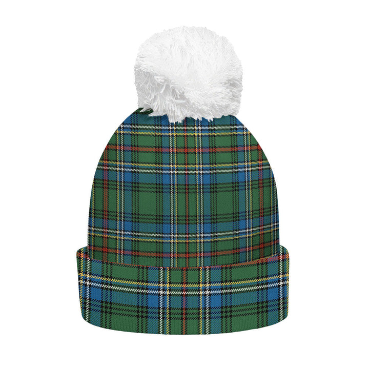 Cockburn (Coburn) Ancient Clan Badge Tartan Bobble Beanie Hat