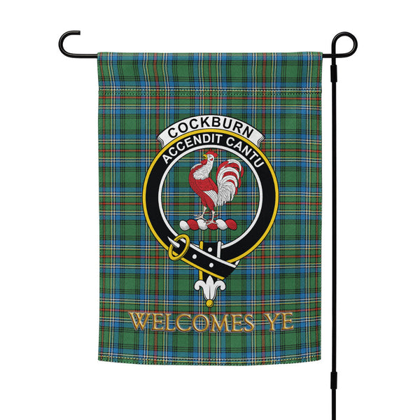Cockburn (Coburn) Ancient Clan Badge Tartan Garden Flag