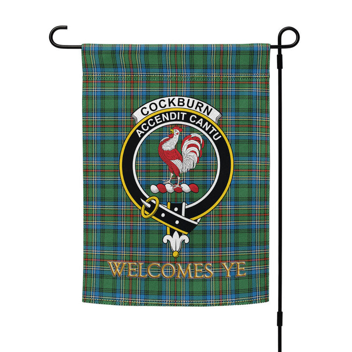 Cockburn (Coburn) Ancient Clan Badge Tartan Garden Flag