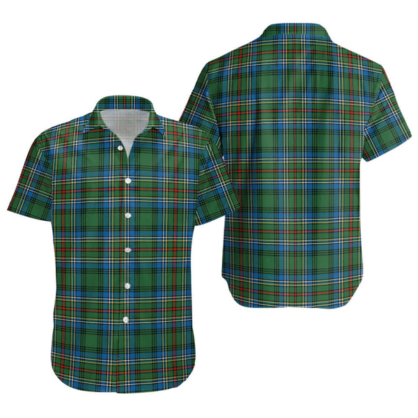 Cockburn (Coburn) Ancient Clan Badge Tartan Short Sleeve Shirt