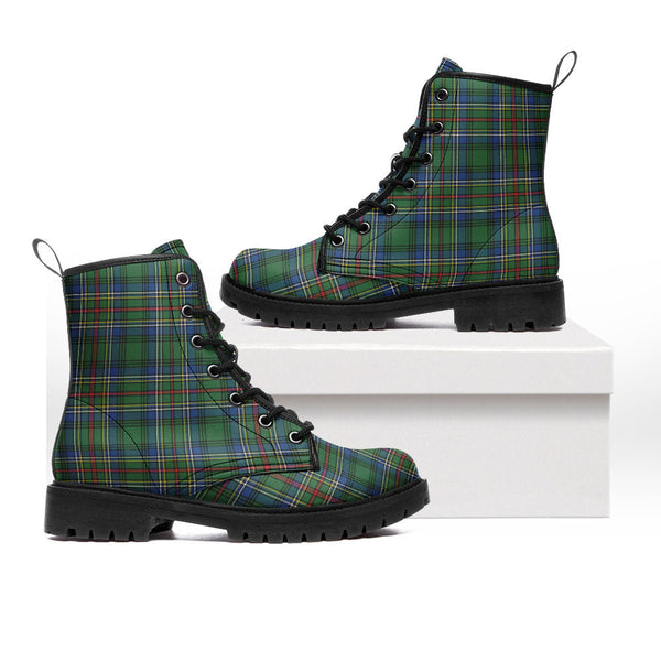 Cockburn (Coburn) Modern Clan Badge Tartan Leather Boots