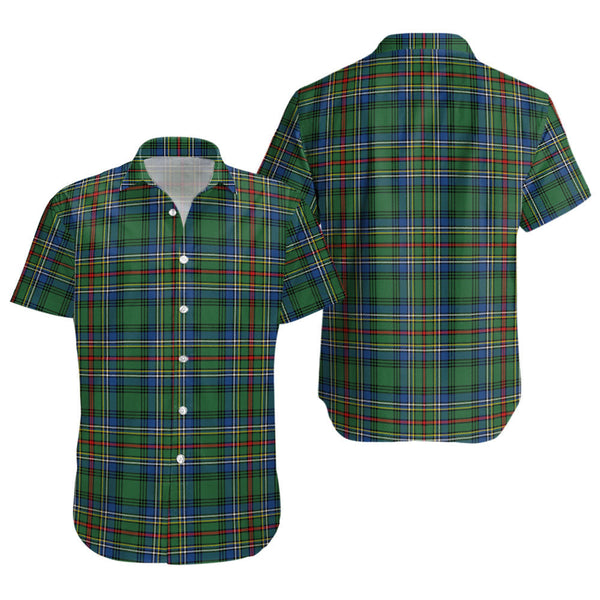 Cockburn (Coburn) Modern Clan Badge Tartan Short Sleeve Shirt