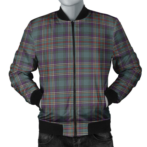 Cockburn (Coburn) Weathered Clan Badge Tartan Bomber Jacket