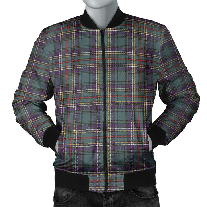 Cockburn (Coburn) Weathered Clan Badge Tartan Bomber Jacket