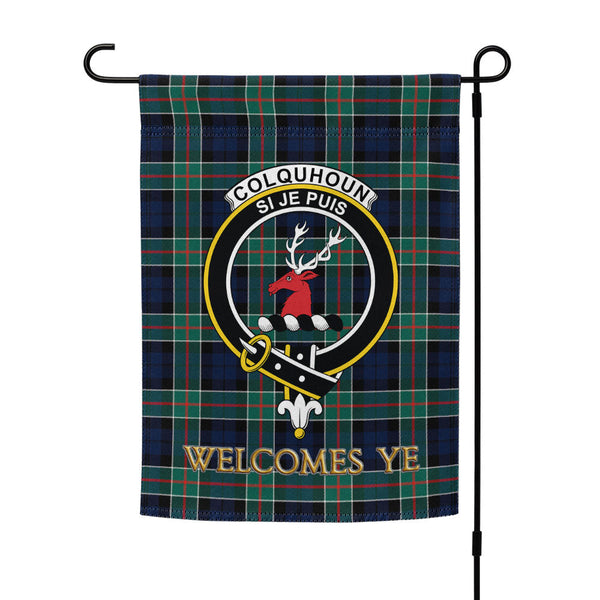 Colquhoun Modern Clan Badge Tartan Garden Flag