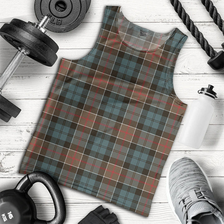 Colquhoun Weathered Clan Badge Tartan Men Tank Top