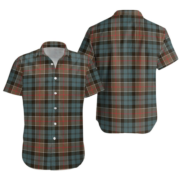 Colquhoun Weathered Clan Badge Tartan Short Sleeve Shirt