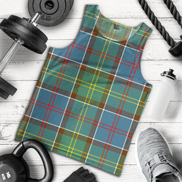 Colville District Clan Badge Tartan Men Tank Top