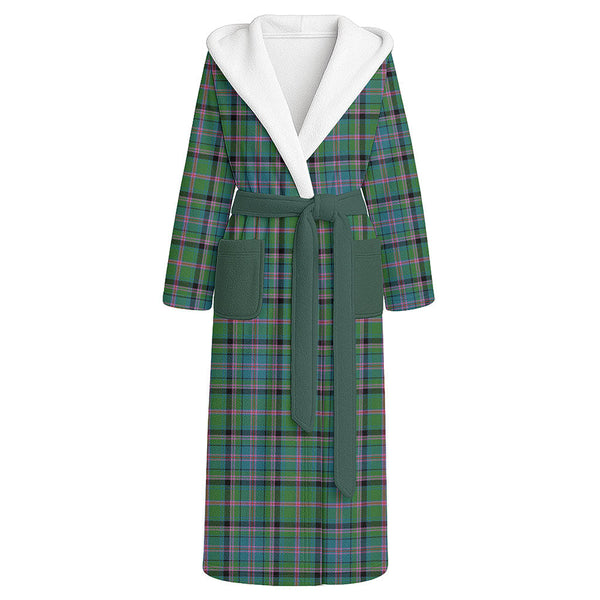 Cooper Ancient Clan Badge Tartan Flannel Hooded Bathrobe