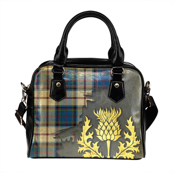 Cooper Dress Modern Tartan Shoulder Handbag Thistle Oldest Style