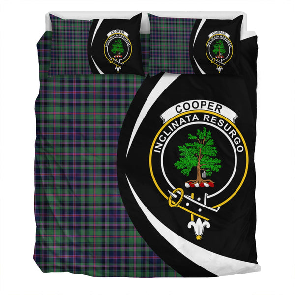 Cooper Modern Clan Badge Tartan Bedding Set Circle Style