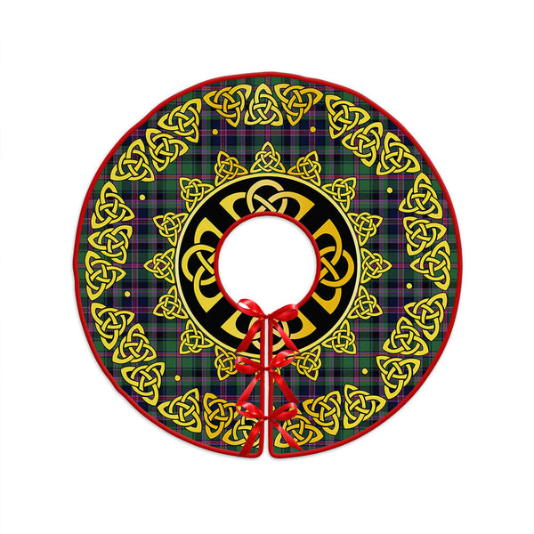 Cooper Modern Clan Badge Tartan Christmas Tree Skirt Golden Celtic Heritage
