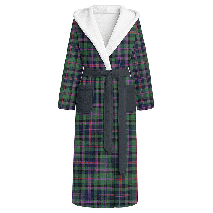 Cooper Modern Clan Badge Tartan Flannel Hooded Bathrobe