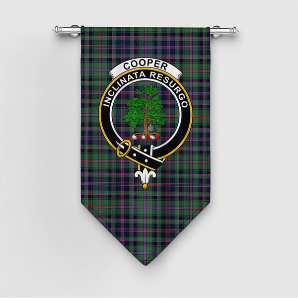 Cooper Modern Clan Badge Tartan Gonfalon