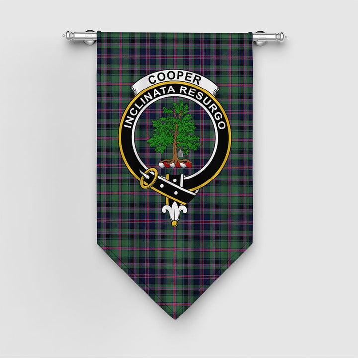 Cooper Modern Clan Badge Tartan Gonfalon