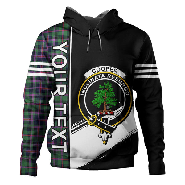 Cooper Modern Clan Badge Tartan Hoodie Quarter Style Personalized