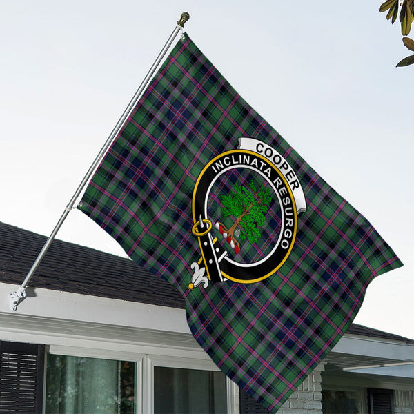 Cooper Modern Clan Badge Tartan House Flag