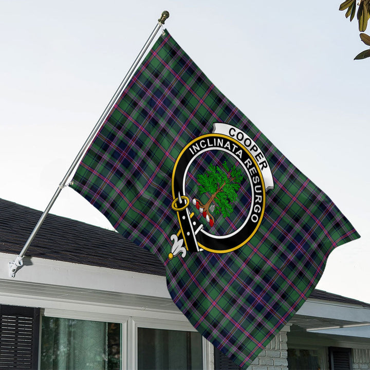 Cooper Modern Clan Badge Tartan House Flag