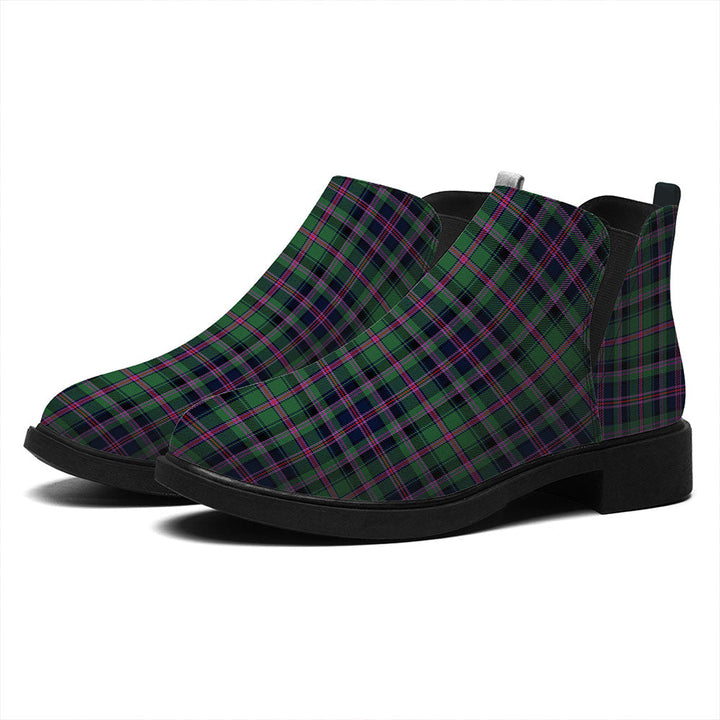Cooper Modern Tartan Flat Ankle Boots