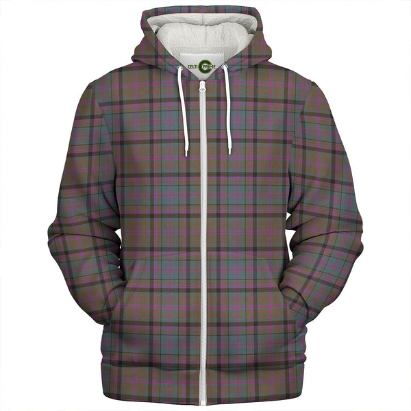 Cooper Weathered Clan Badge Tartan Sherpa Hoodie