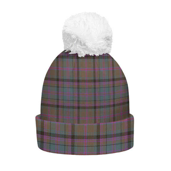 Cooper Weathered Clan Badge Tartan Bobble Beanie Hat