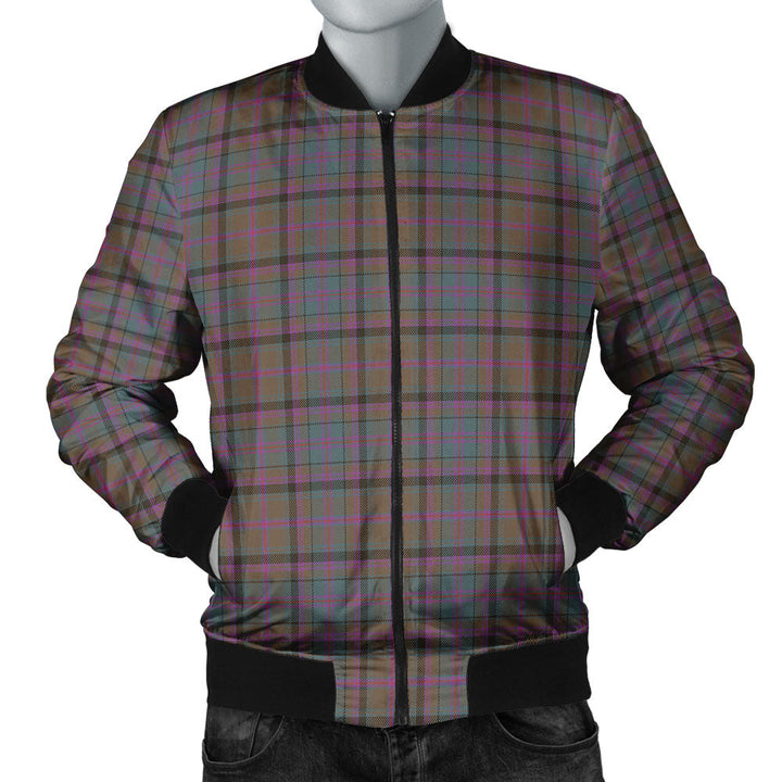 Cooper Weathered Clan Badge Tartan Bomber Jacket