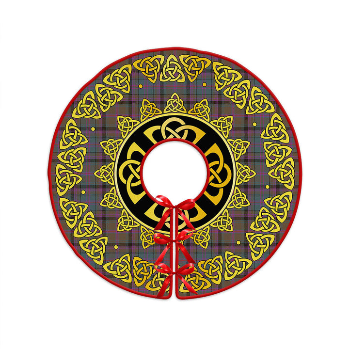 Cooper Weathered Clan Badge Tartan Christmas Tree Skirt Golden Celtic Heritage