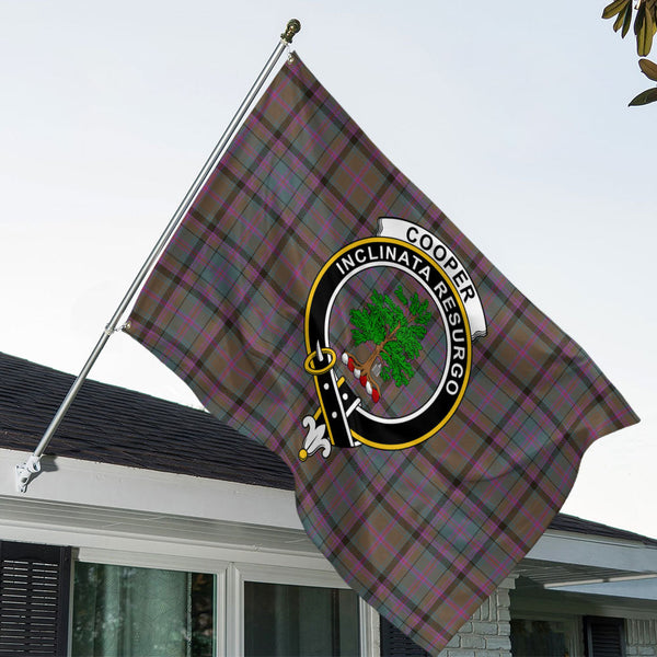 Cooper Weathered Clan Badge Tartan House Flag