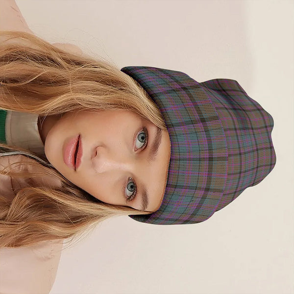 Cooper Weathered Clan Badge Tartan Knitted Beanie