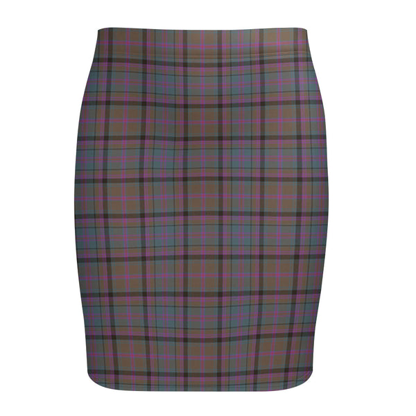 Cooper Weathered Tartan Fitted Skirt