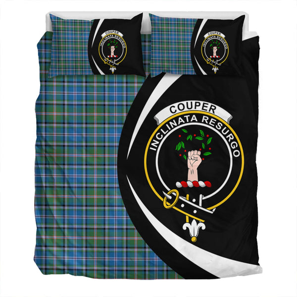 Couper (Cooper) Ancient Clan Badge Tartan Bedding Set Circle Style