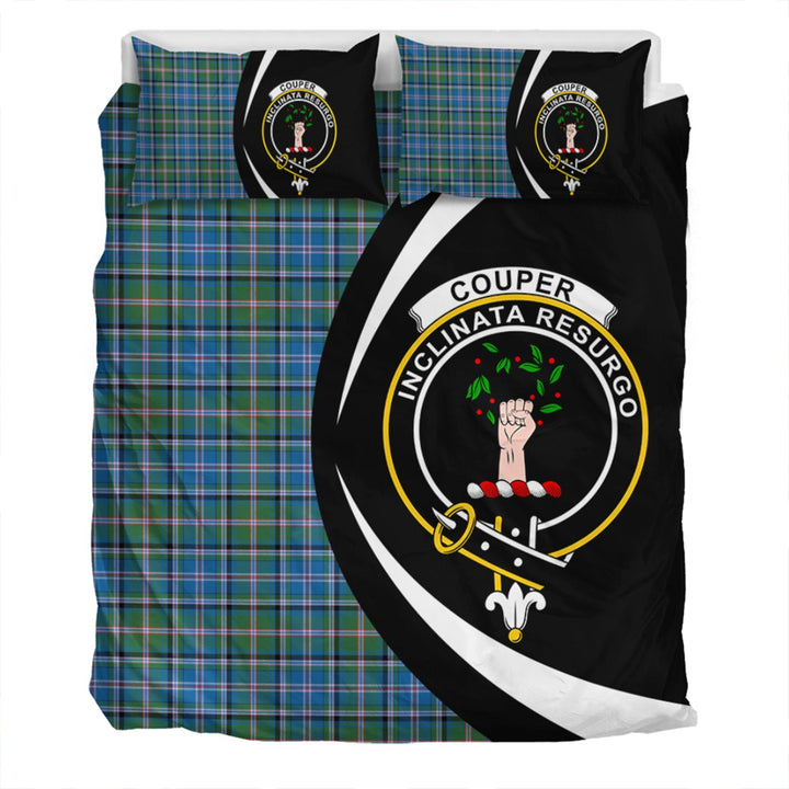 Couper (Cooper) Ancient Clan Badge Tartan Bedding Set Circle Style