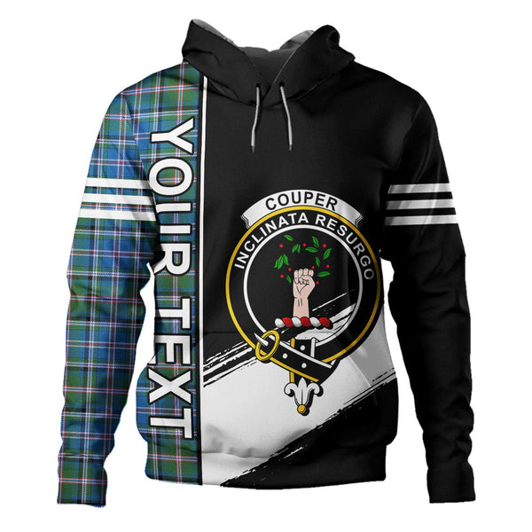 Couper (Cooper) Ancient Clan Badge Tartan Hoodie Quarter Style Personalized