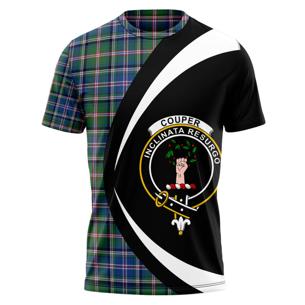 Couper (Cooper) Modern Clan Badge Tartan T-Shirt Circle Style Personalized