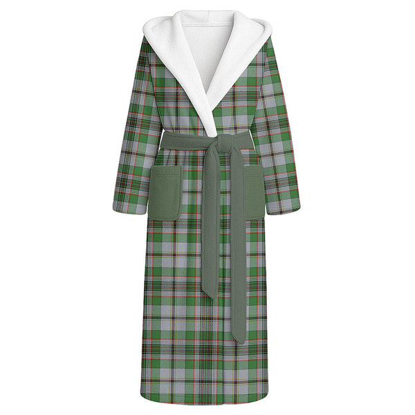Craig (Craigie) Ancient Clan Badge Tartan Flannel Hooded Bathrobe