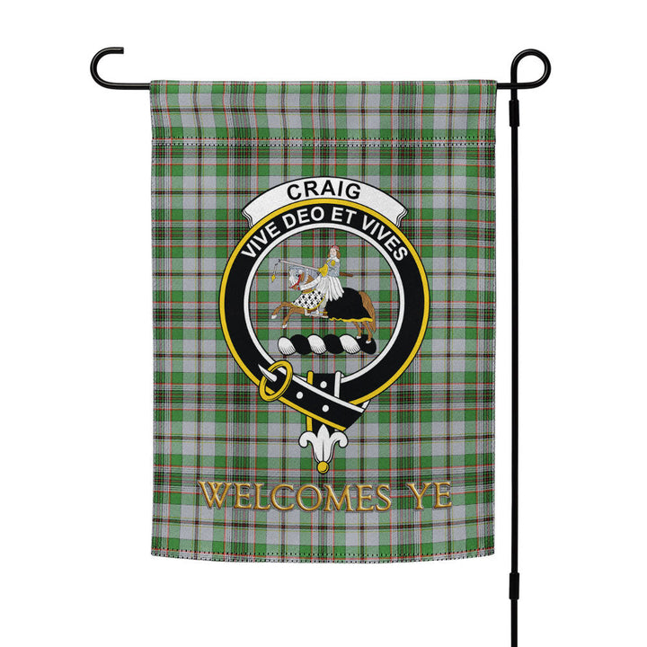 Craig (Craigie) Ancient Clan Badge Tartan Garden Flag