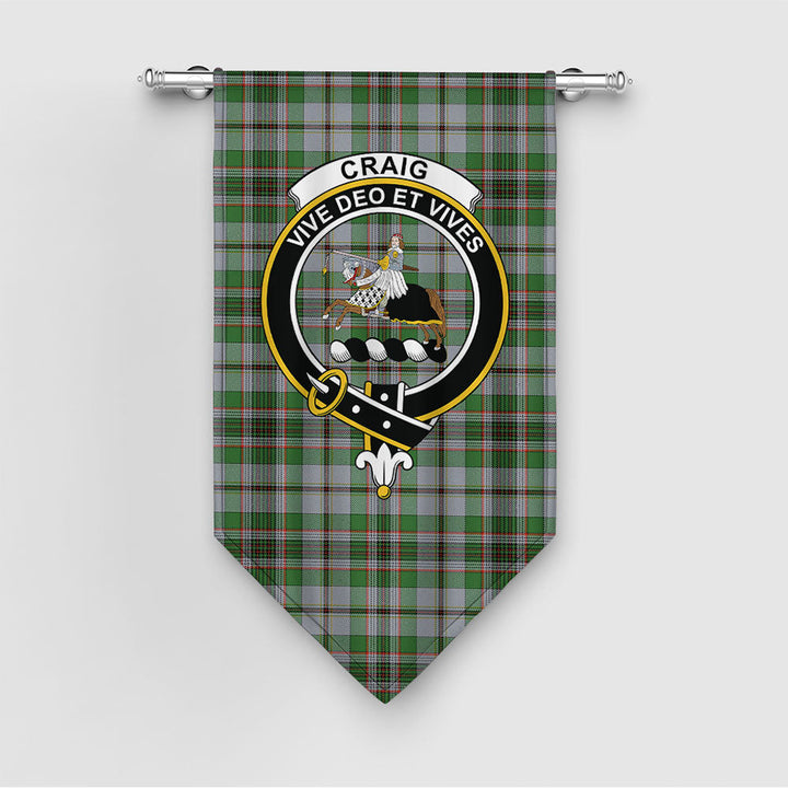Craig (Craigie) Ancient Clan Badge Tartan Gonfalon