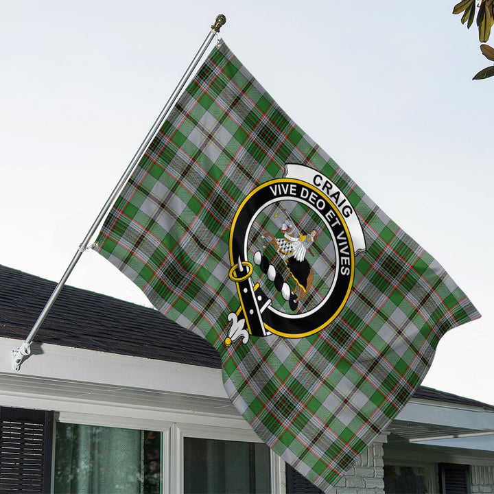 Craig (Craigie) Ancient Clan Badge Tartan House Flag