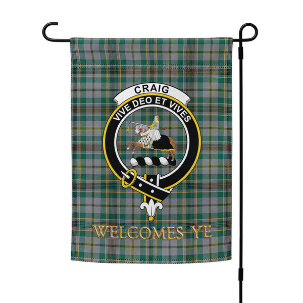 Craig (Craigie) Modern Clan Badge Tartan Garden Flag