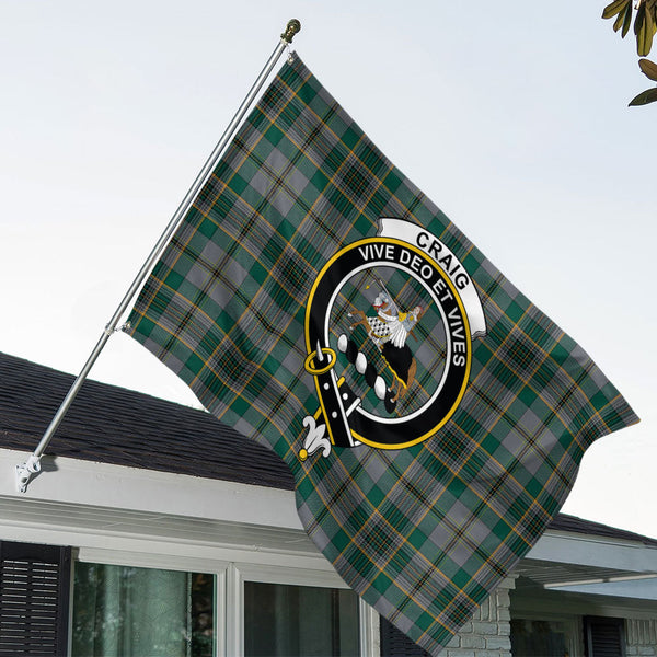 Craig (Craigie) Modern Clan Badge Tartan House Flag