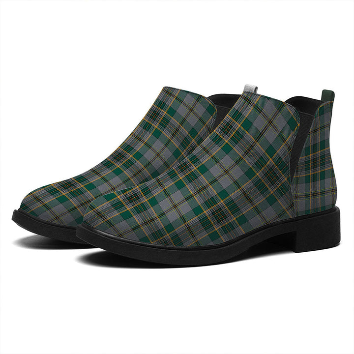 Craig (Craigie) Modern Tartan Flat Ankle Boots