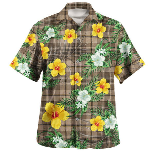 Craig (Craigie) Weathered Clan Badge Tartan Hawaiian Shirt Summer Vibes Style