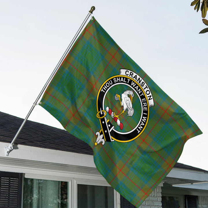 Cranston Ancient Clan Badge Tartan House Flag