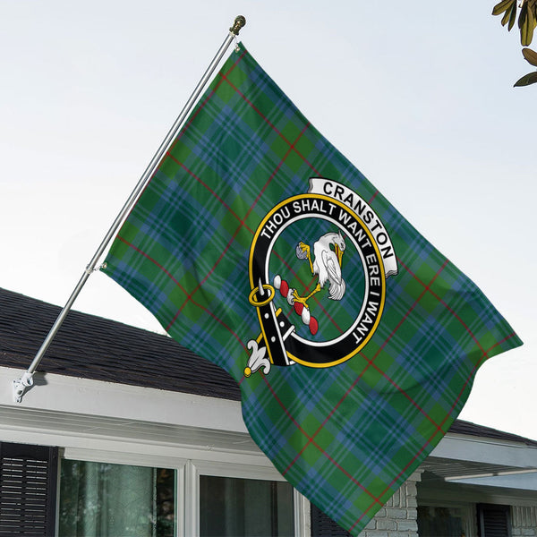 Cranston Modern Clan Badge Tartan House Flag