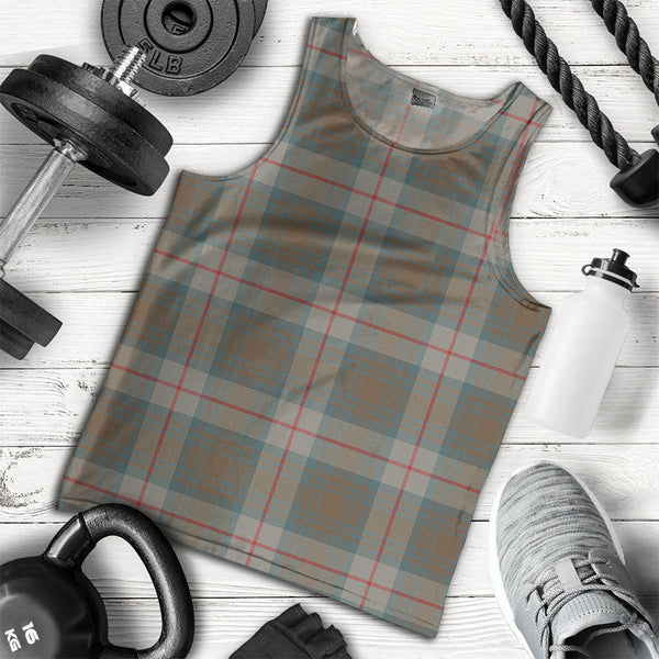 Cranston Weathered Clan Badge Tartan Men Tank Top