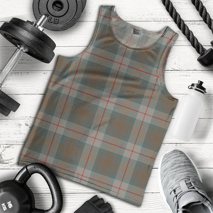Cranston Weathered Clan Badge Tartan Men Tank Top
